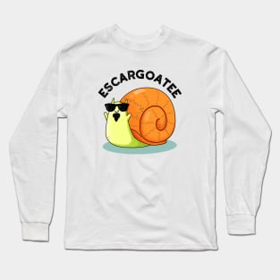 Escargoatee Cute French Snail Escargot Pun Long Sleeve T-Shirt